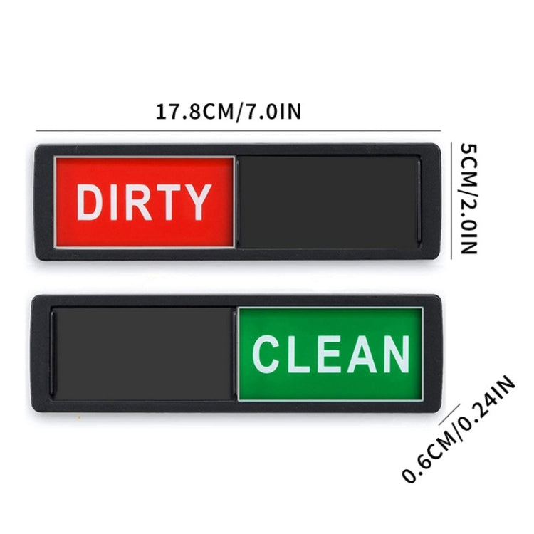 Dishwasher Magnet Clean Dirty Sign Double-Sided Refrigerator Magnet(Silver Love) - Dish Washers & Accessories by buy2fix | Online Shopping UK | buy2fix