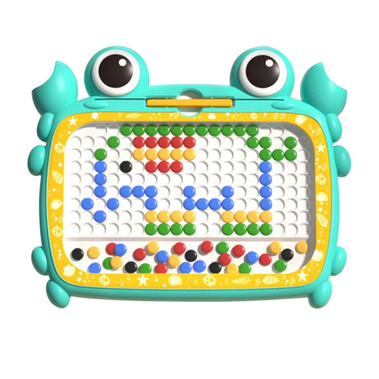 Crab Magnetic Drawing Board Children Educational Toy Gift, Specification: 116 Beads Cyan - Drawing Toys by buy2fix | Online Shopping UK | buy2fix