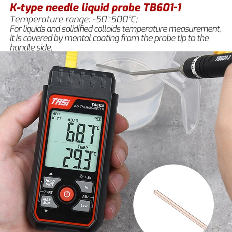 TASI TB601-1 Liquid Probe K-Type Probe Use With Thermometer - Thermostat & Thermometer by TASI | Online Shopping UK | buy2fix