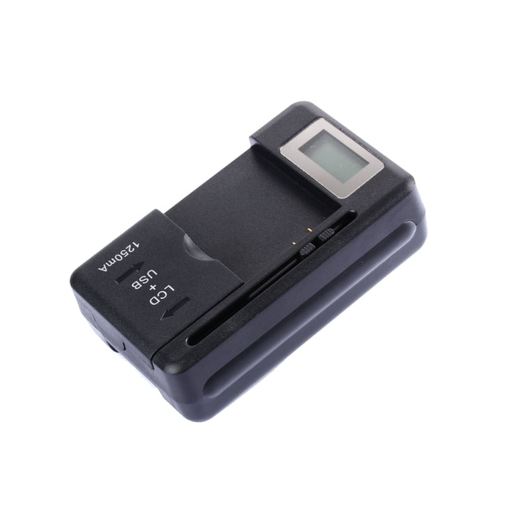 SS-5 Universal Cell Phone Battery Charger With USB Output & LCD Display, US Plug(Black) - Battery Charger by buy2fix | Online Shopping UK | buy2fix