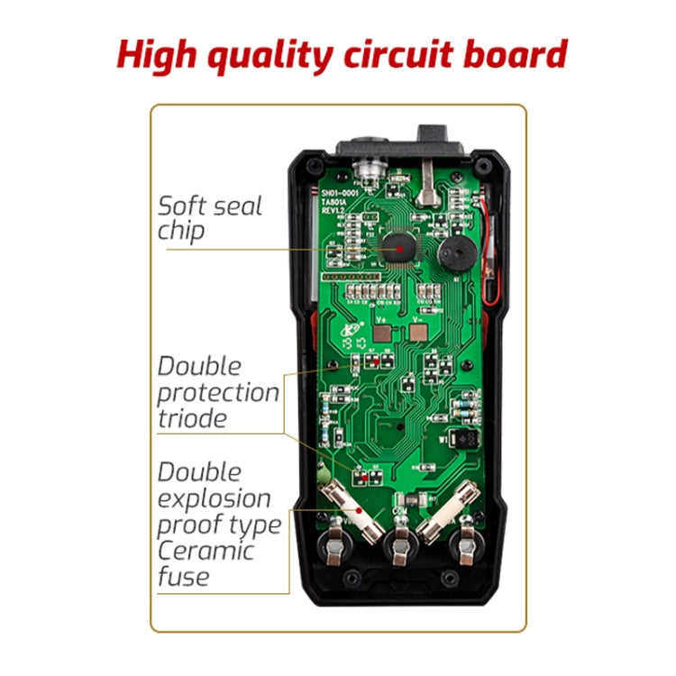 TASI TA801A Digital Multimeter Fully Automatic Multifunctional Digital Current Meter(Manual Model, Without Capacitor Measurement) - Digital Multimeter by TASI | Online Shopping UK | buy2fix