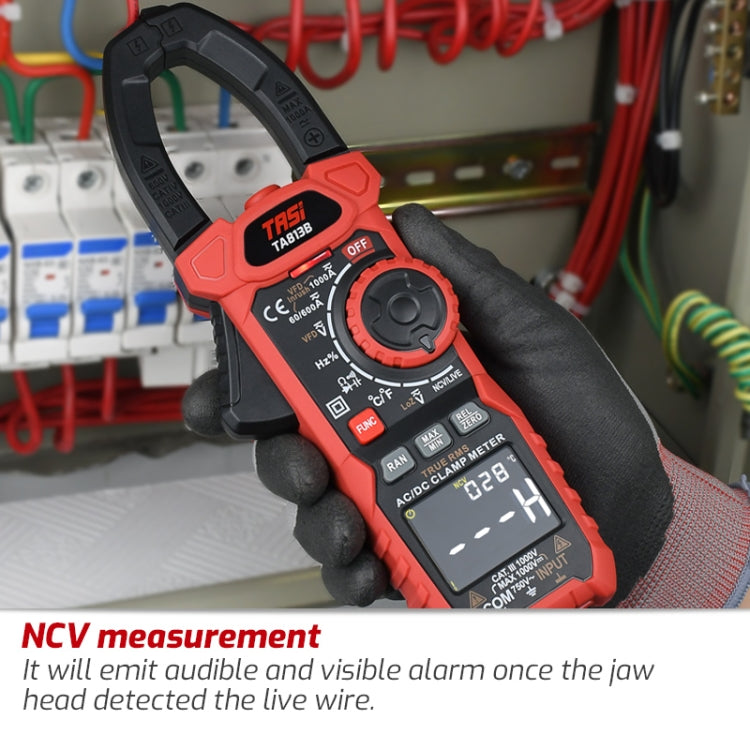 TASI TA813A Clamp Meter High Accuracy AC DC Voltage Ammeter - Digital Multimeter by TASI | Online Shopping UK | buy2fix