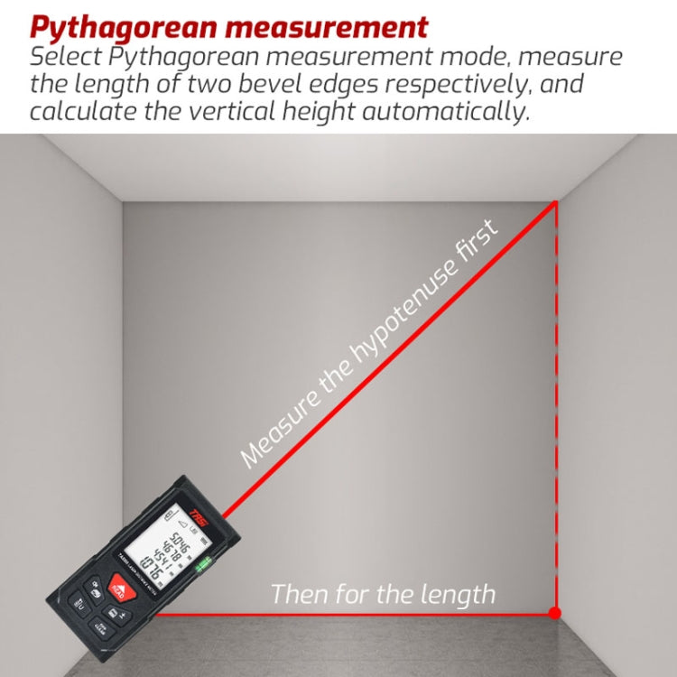 TASI TA511B 70m Laser Handheld Distance Measuring Room Infrared Measuring Instrument - Laser Rangefinder by buy2fix | Online Shopping UK | buy2fix