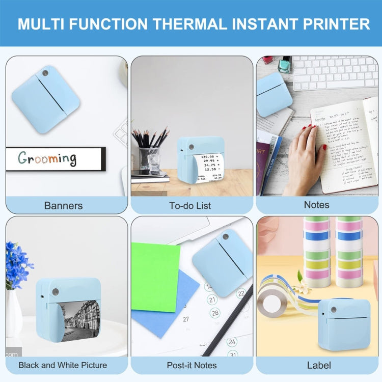 C17 Bluetooth Pocket Mini Label Printer Inkless Thermal Printer Wireless Photo Printer(White) - Printer by buy2fix | Online Shopping UK | buy2fix
