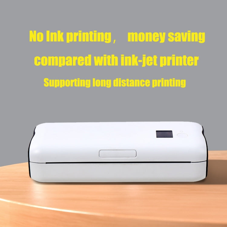 A4 Inkless Printer Home Mini Mobile Phone Bluetooth Job Thermal Printer With 50pcs Paper - Printer by buy2fix | Online Shopping UK | buy2fix