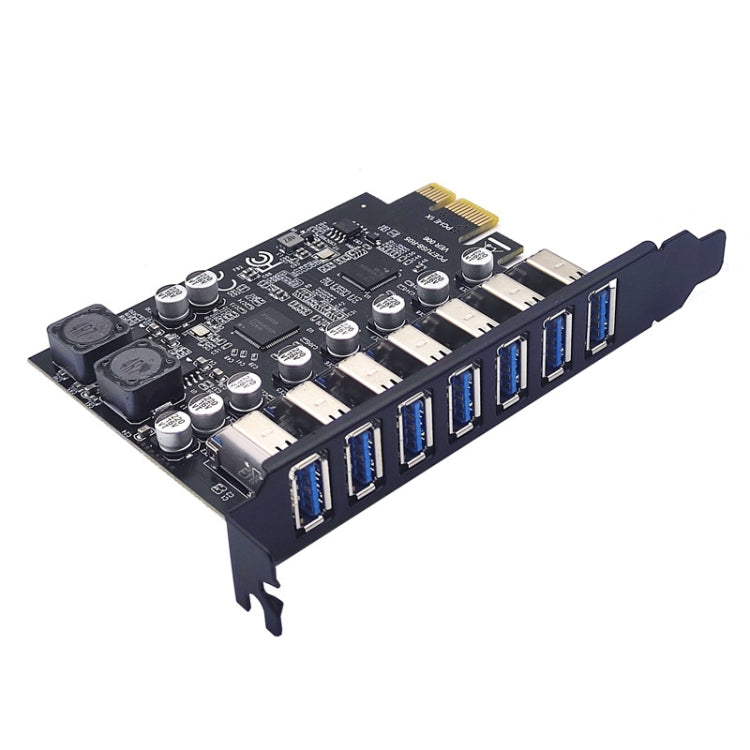 PCE7USB-R05  PCI-E To USB 3.2 GEN1 7-Port 19PIN Expansion Card Super Speed 5Gbps - Add-on Cards by buy2fix | Online Shopping UK | buy2fix