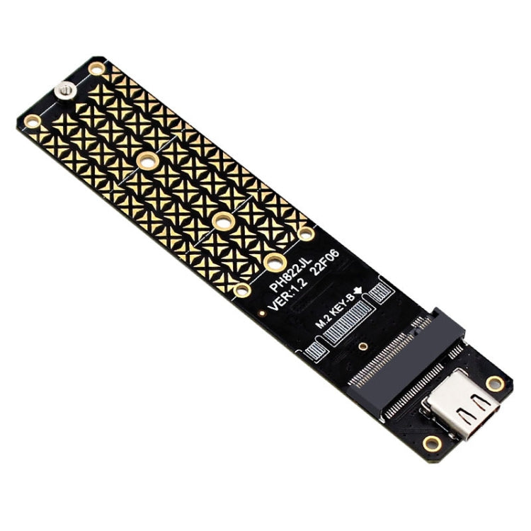 NGFF M.2 Bkey SATA Hard Disk SSD To USB3.1 Type-C / USB-C Expansion Card Conversion Board(Black) - Add-on Cards by buy2fix | Online Shopping UK | buy2fix