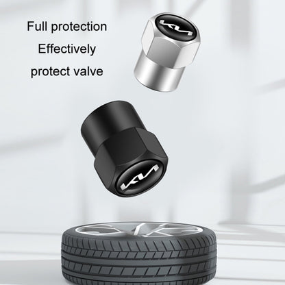3sets/12pcs For KIA KN Car Tire Valve Core Decorative Metal Cap(Red) - Tire Valve Caps by buy2fix | Online Shopping UK | buy2fix