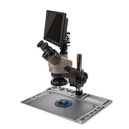 BAKU BA-011 Binomial Electronic Microscope Jewelry Appraisal Mobile Phone Repair With PCB Patch Repair Platform(US Plug 110V) - Digital Microscope by BAKU | Online Shopping UK | buy2fix