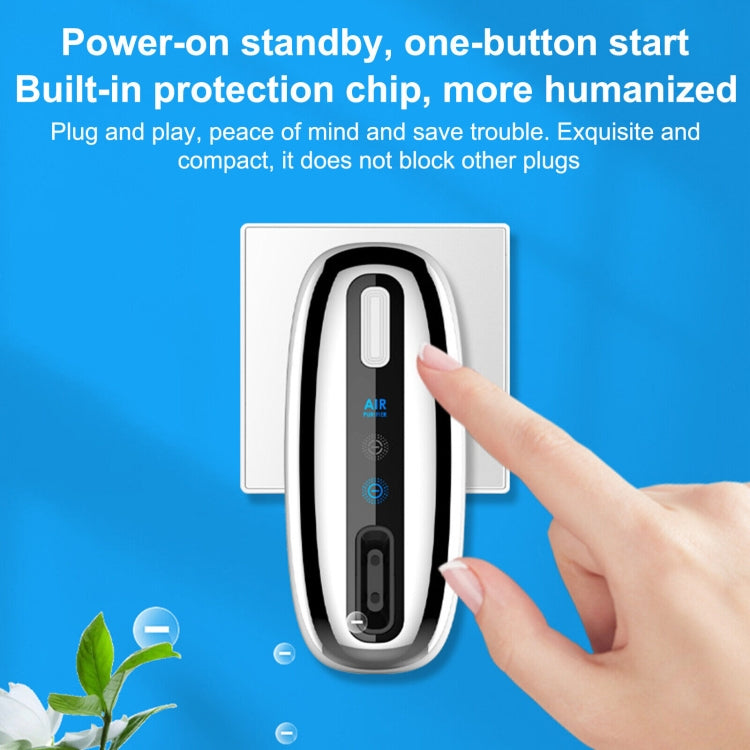 90V-250V Plug-in Negative Ion Air Purifier Portable Odor Removing Device EU Plug - Air Purifiers & Parts by buy2fix | Online Shopping UK | buy2fix