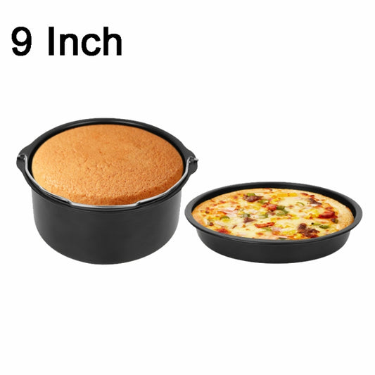 9 -inch Cake Basket with Handle + Pizza Tray Air Fryer Accessory Set Bakeware - Kitchen Machine Accessories by buy2fix | Online Shopping UK | buy2fix