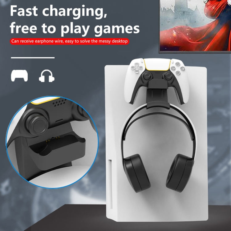 iplay HBP-293 For PS5 Suspension Handle Charging Seat Headphone Storage Hook Game Console Hanger(Black) - Charger & Power by iplay | Online Shopping UK | buy2fix