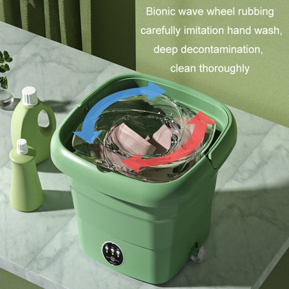 4.5L Mini Portable Folding Household Washing Machine Underwear Washer, Color: Fruit Green + Blue Light Antibacterial(US Plug) - Washing Machines & Accessories by buy2fix | Online Shopping UK | buy2fix