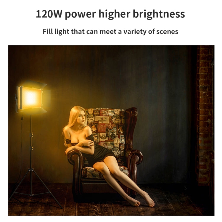 Pixel P45pro High Bright Dual Color Temperature Fill Light 120W Normal Bright Studio Camera Soft Light(A Set With AU Plug Adaptor) -  by Pixel | Online Shopping UK | buy2fix