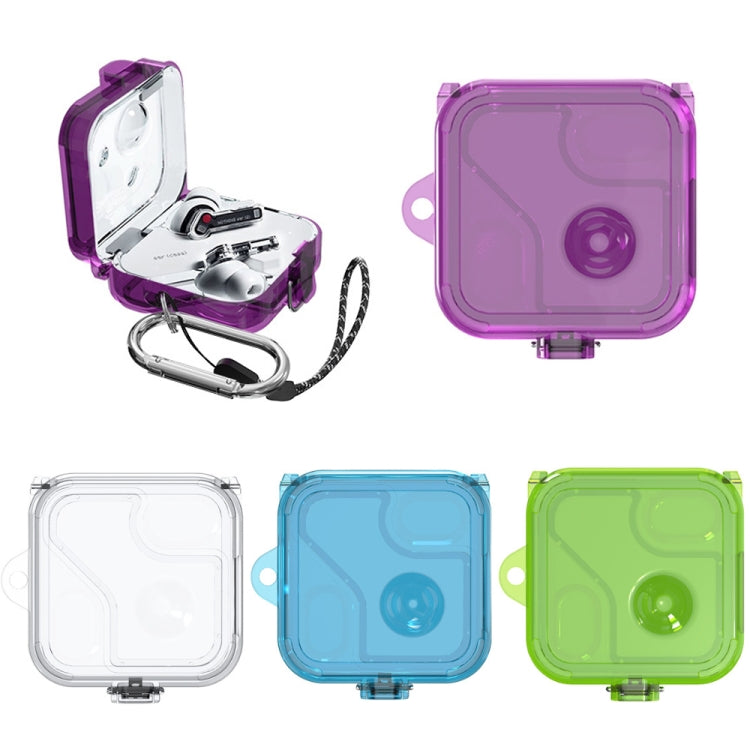 For Nothing Ear 2 Earphone Transparent Mirror PC Case(Transparent Purple) - Other Earphone Case by buy2fix | Online Shopping UK | buy2fix