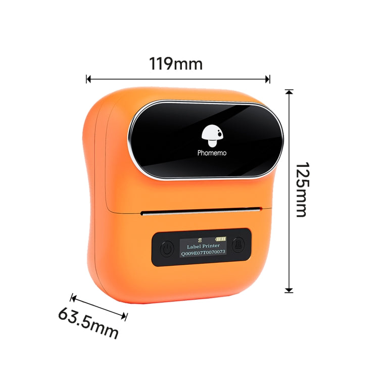 Phomemo M220 Jewelry Clothing Tags Bluetooth Thermist Strip Tag Printer(Orange) - Printer by Phomemo | Online Shopping UK | buy2fix