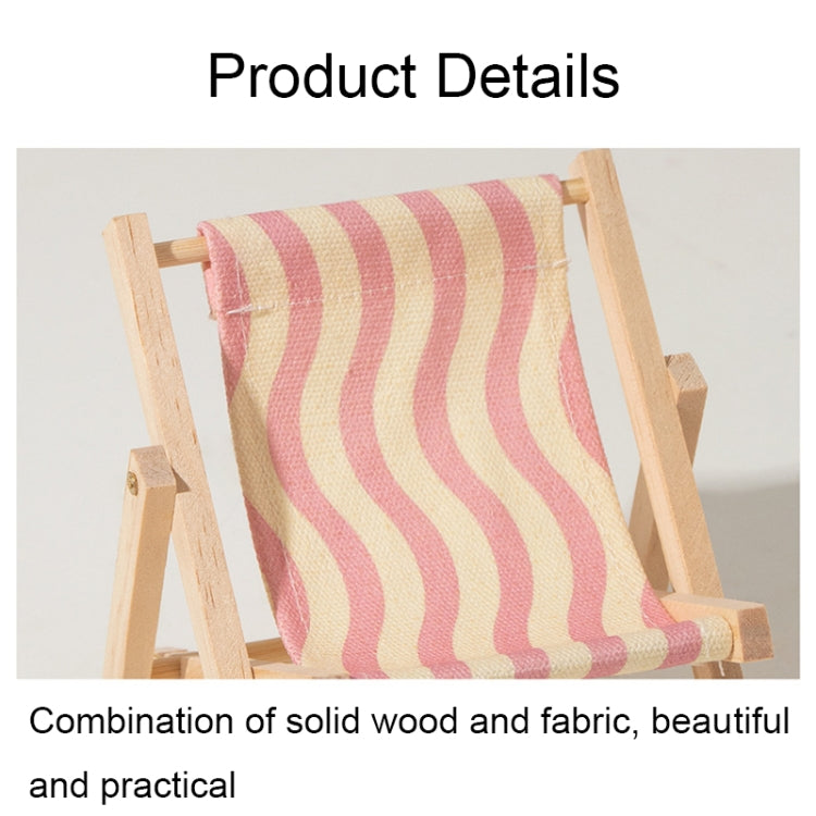 Wooden Craft Mini Desktop Ornament Photography Toys Beach Chair Phone Holder, Style: A - Wooden Props by buy2fix | Online Shopping UK | buy2fix