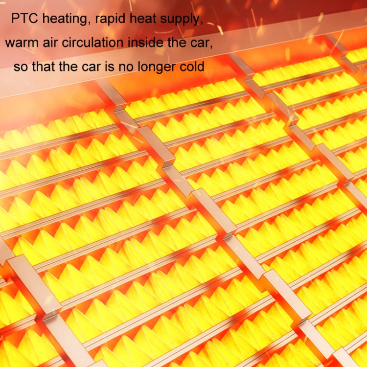 12V Winter Car-mounted Fast-heating Air Heater Window Glass Defogging Heater(Black) - Heating & Fans by buy2fix | Online Shopping UK | buy2fix