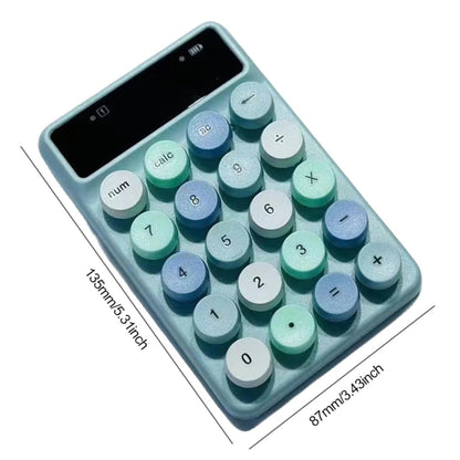 Q3 2.4G Mini Wireless Office Digital Keyboard Cash Register Financial Accounting Password Keypad(Blue) - Mini Keyboard by buy2fix | Online Shopping UK | buy2fix