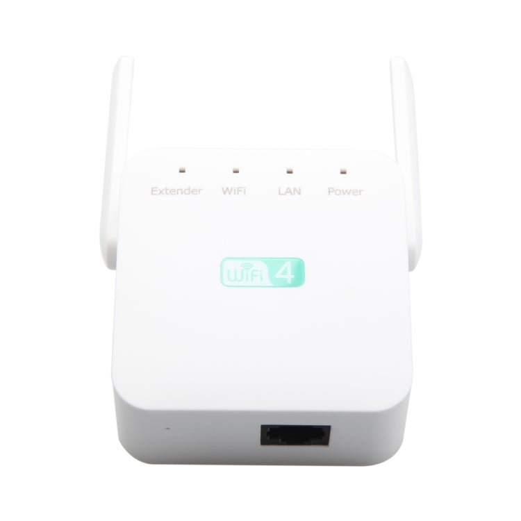 2.4G 300M Wi-Fi Amplifier Long Range WiFi Repeater Wireless Signal Booster EU Plug White - Broadband Amplifiers by buy2fix | Online Shopping UK | buy2fix