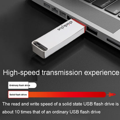 Lenovo Thinkplus TU100Pro USB3.1 Solid State Flash Drive High Capacity Metal USB Memory Disk, Size: 512G(Silver) - USB Flash Drives by Lenovo | Online Shopping UK | buy2fix