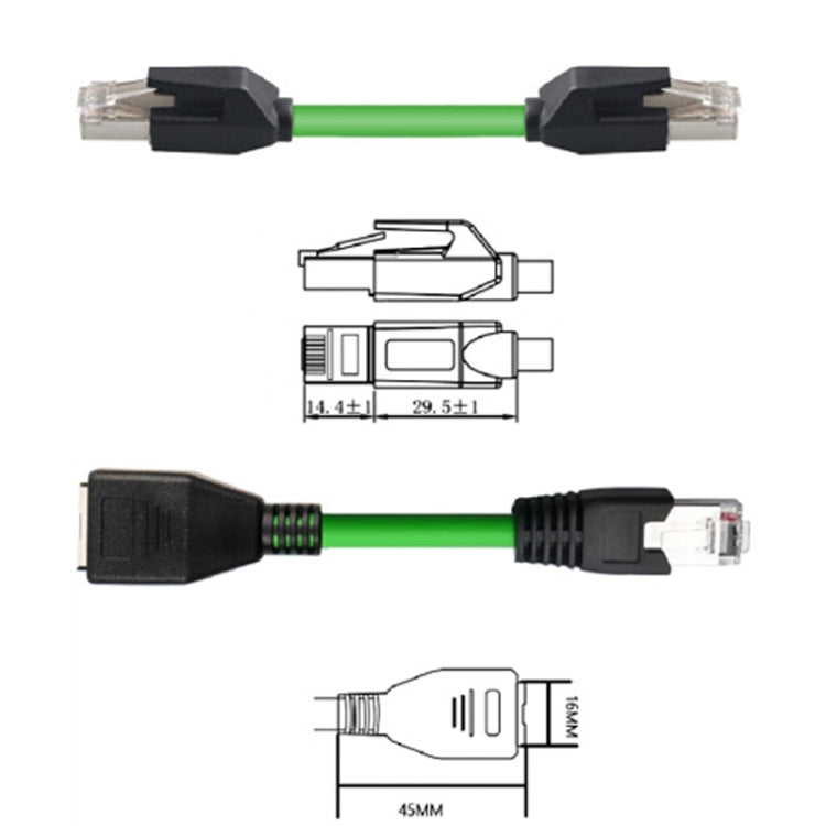 18m CAT6 Double Shielded Gigabit Industrial Cable Vibration-Resistant And Highly Flexible Drag Chain Cable - Lan Cable and Tools by buy2fix | Online Shopping UK | buy2fix