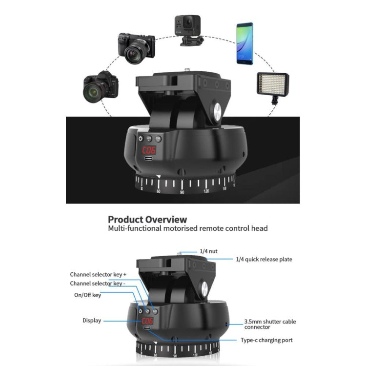 Desiontal YT1200 Electric Gimbal Multifunctional Live Dual-Shaft Control - Handheld Gimbals by Desiontal | Online Shopping UK | buy2fix