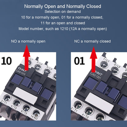 CHNT CJX2-6511 65A 220V Silver Alloy Contacts Multi-Purpose Single-Phase AC Contactor - Relays by CHNT | Online Shopping UK | buy2fix