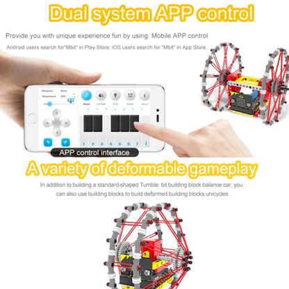 Yahboom Micro: Bit Self-Balancing Block Building Programmable APP Control Robot Kit, Spec: Tumblebit Package - Components Kits by Yahboom | Online Shopping UK | buy2fix