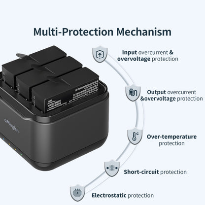 For Insta360 Ace Pro / Ace aMagisn 3 Slots Battery Charger Charging Hub - Others by aMagisn | Online Shopping UK | buy2fix