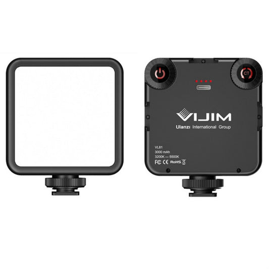 VIJIM VL81 Portable Three Cold and Hot Shoes Dual Color Temperature Fill Light Shooting Recording Lighting Light -  by VIJIM | Online Shopping UK | buy2fix