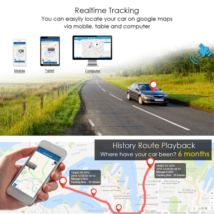 K8 Car Truck Vehicle Tracking 3G GSM GPS Tracker - Car Tracker by buy2fix | Online Shopping UK | buy2fix