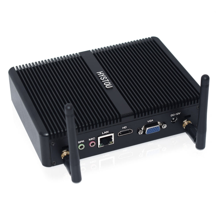 HYSTOU H2 Windows / Linux System Mini PC, Intel Core I3-7167U Dual Core Four Threads up to 2.80GHz, Support mSATA 3.0, 16GB RAM DDR4 + 256GB SSD 500GB HDD (Black) - Windows Mini PCs by HYSTOU | Online Shopping UK | buy2fix