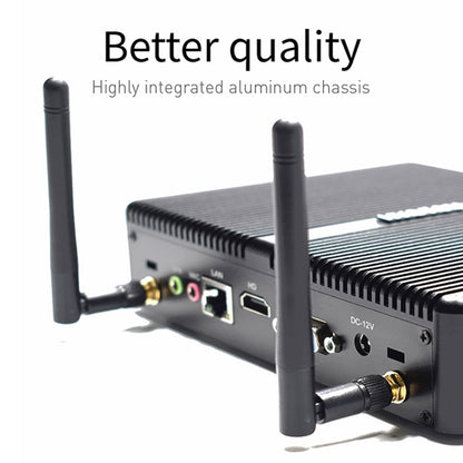 HYSTOU H2 Windows / Linux System Mini PC, Intel Core I3-7167U Dual Core Four Threads up to 2.80GHz, Support mSATA 3.0, 16GB RAM DDR4 + 256GB SSD 500GB HDD (Black) - Windows Mini PCs by HYSTOU | Online Shopping UK | buy2fix