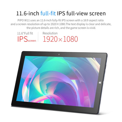 PiPO W11 2 in 1 Tablet PC, 11.6 inch, 8GB+128GB+512GB SSD, Windows 10, Intel Gemini Lake N4120 Quad Core Up to 2.6GHz, with Stylus Pen Not Included Keyboard, Support Dual Band WiFi & Bluetooth & Micro SD Card - PiPO by PiPo | Online Shopping UK | buy2fix