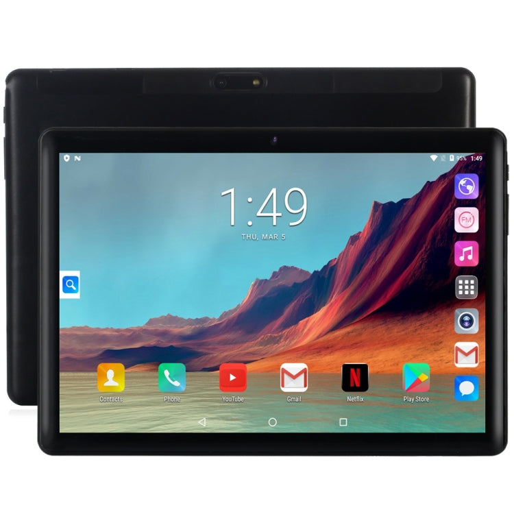 BDF S10 3G Phone Call Tablet PC, 10.1 inch, 2GB+32GB, Android 9.0, MTK8321 Octa Core Cortex-A7, Support Dual SIM & Bluetooth & WiFi & GPS, EU Plug(Black) - BDF by buy2fix | Online Shopping UK | buy2fix