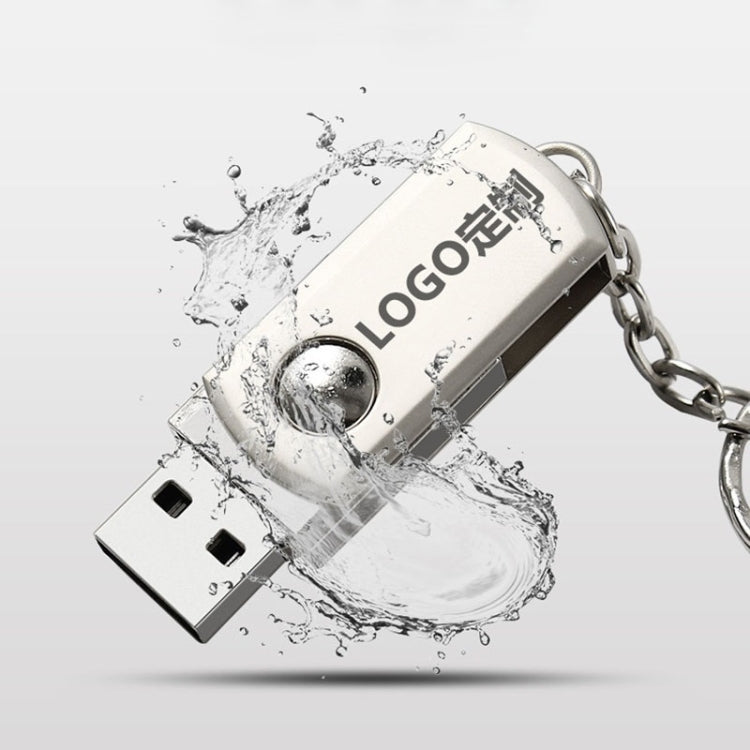 MicroDrive 8GB USB 2.0 Creative Personality Metal U Disk with Keychain (Silver) - USB Flash Drives by MicroDrive | Online Shopping UK | buy2fix