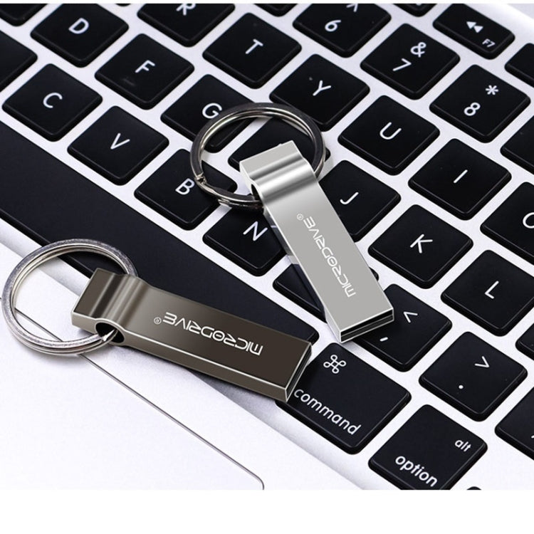 MicroDrive 32GB USB 2.0 Metal Keychain U Disk (Grey) - Computer & Networking by MicroDrive | Online Shopping UK | buy2fix